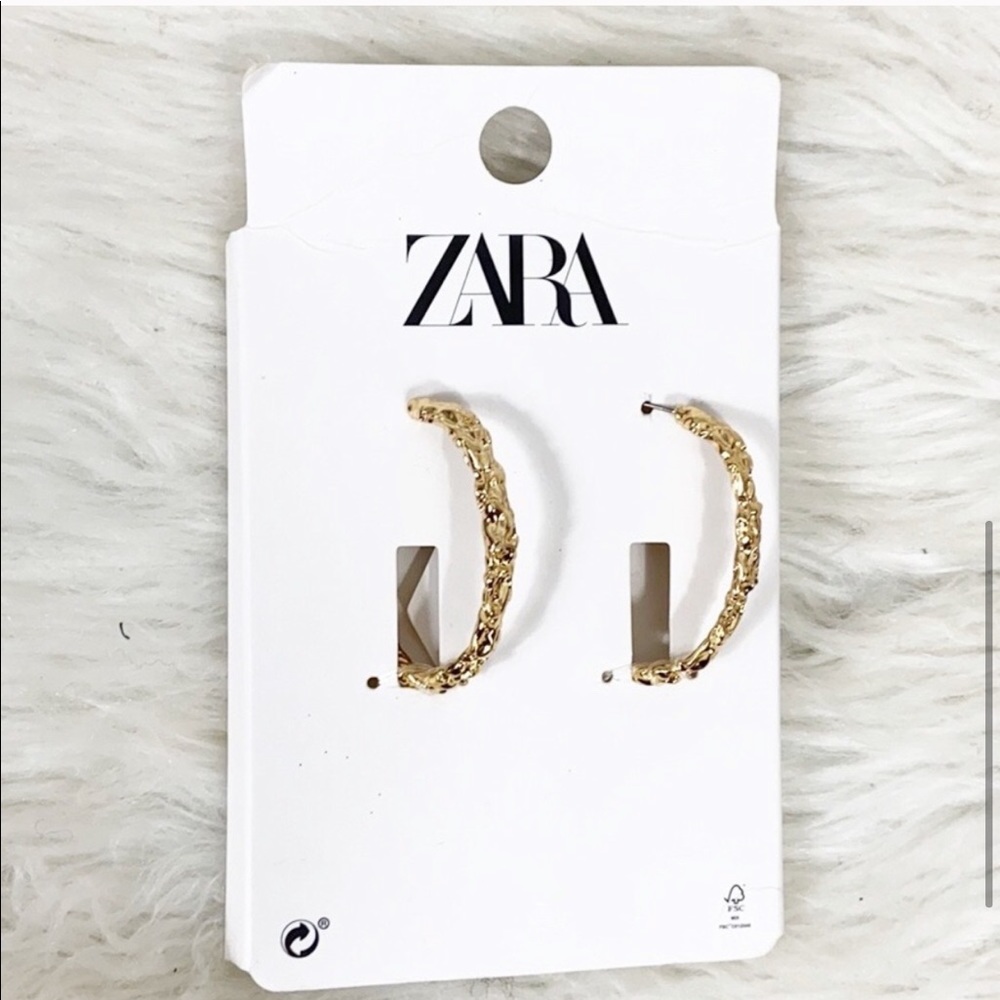 new | ZARA Gold Hoop Earrings